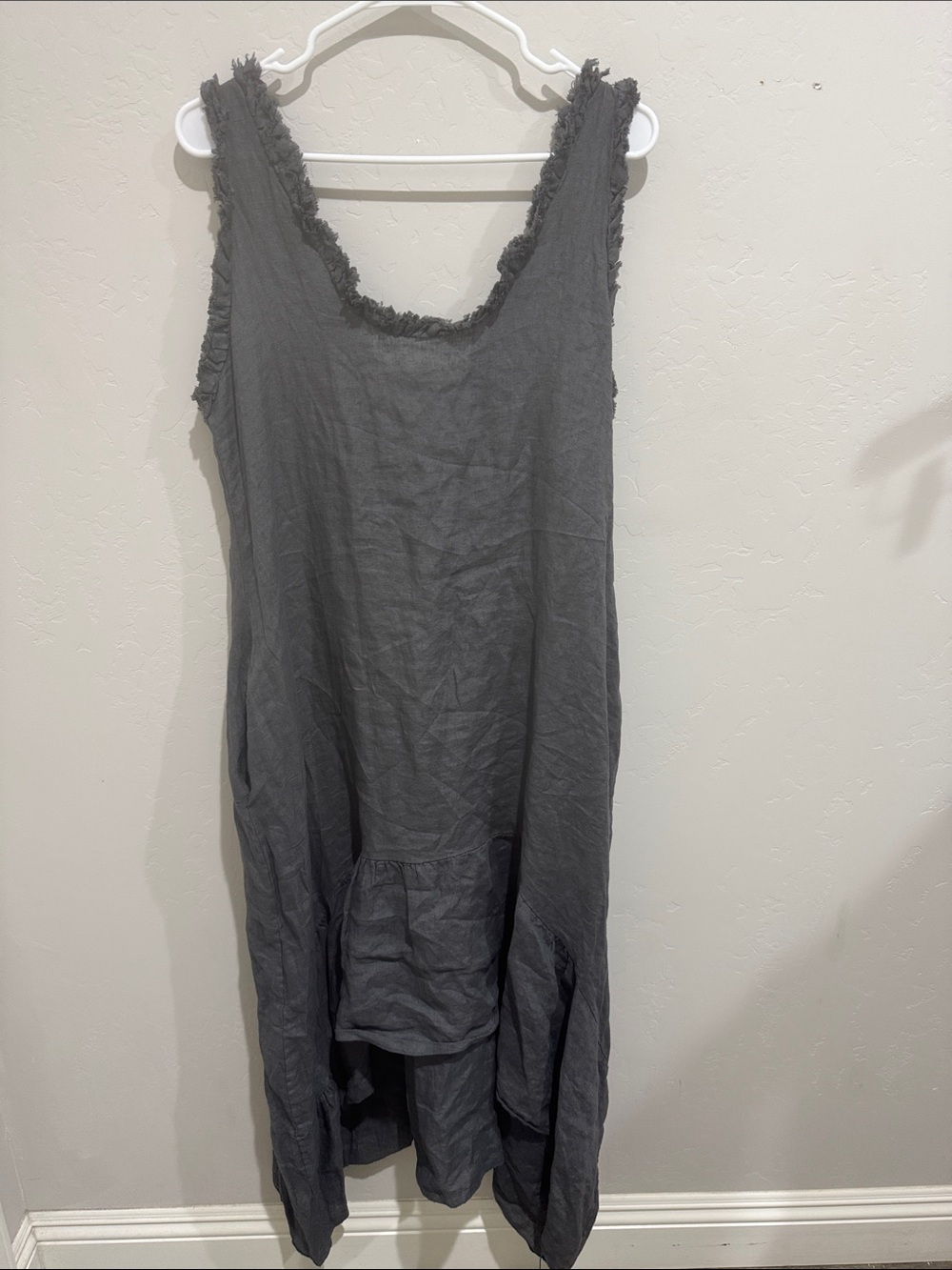 Gray Linen Dress